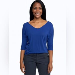 VINCE | Blue 3/4 Sleeve Dolman Sleeve Top Tshirt Tee Sz XS